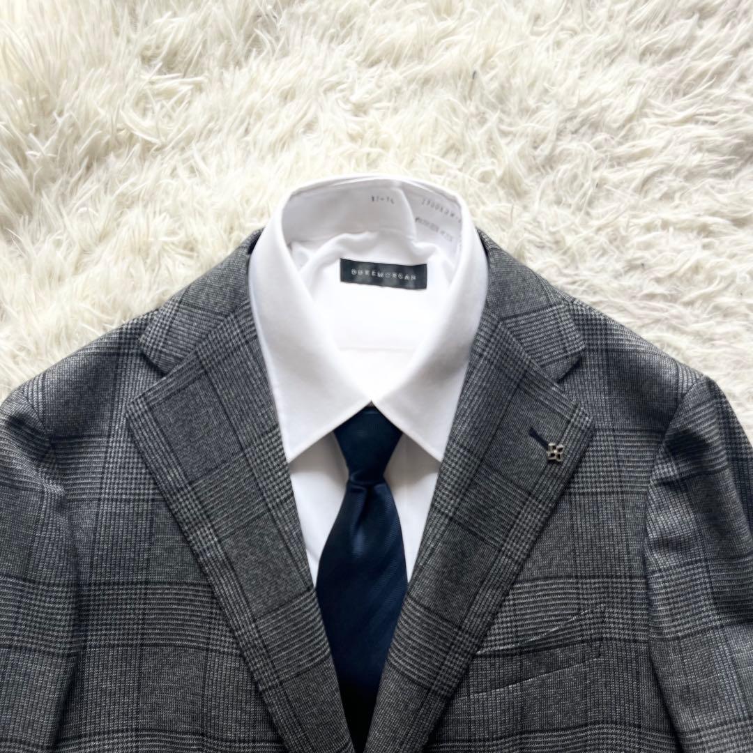 <極美品>TAGLIATORE 新ロゴ グレー ウール ジャケット サイズ44