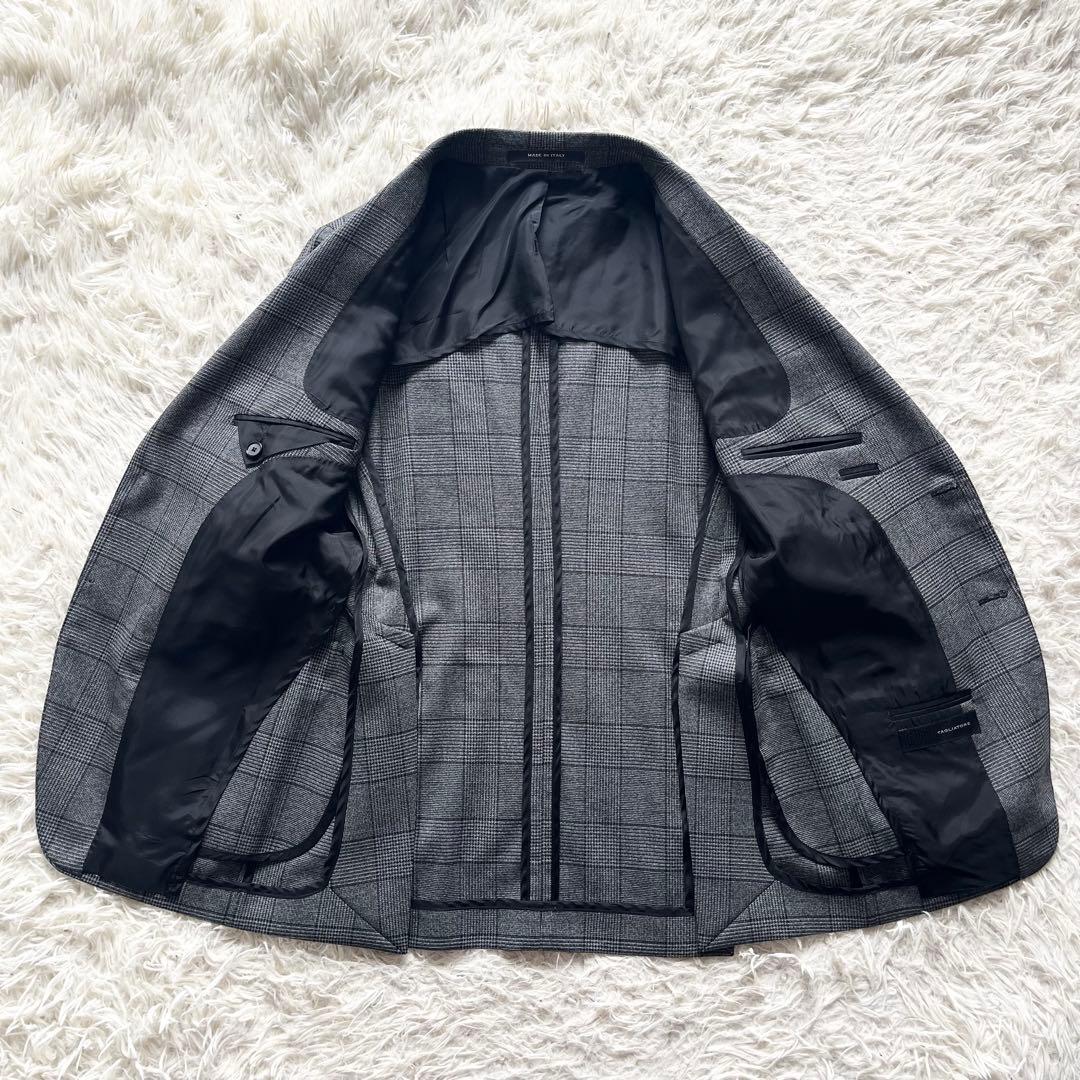 <極美品>TAGLIATORE 新ロゴ グレー ウール ジャケット サイズ44