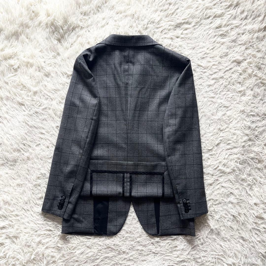 <極美品>TAGLIATORE 新ロゴ グレー ウール ジャケット サイズ44