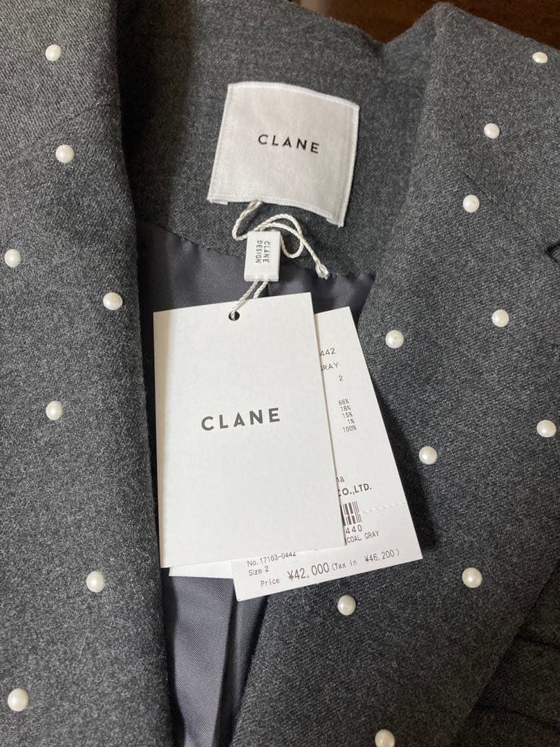 CLANE クラネPEARL DOT JACKET パールドットジャケット
