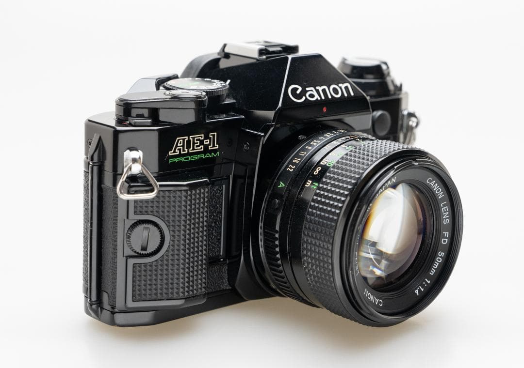 【完動品】Canon AE-1 PROGRAM+NewFD50mm f1.4など