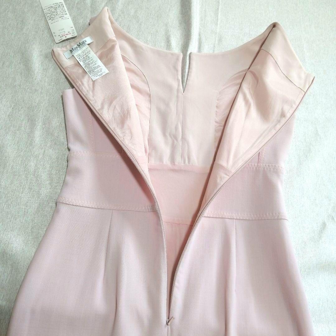 【タグ付き】MaxMara 定価8万円 ノースリーブひざ丈ワンピース XL