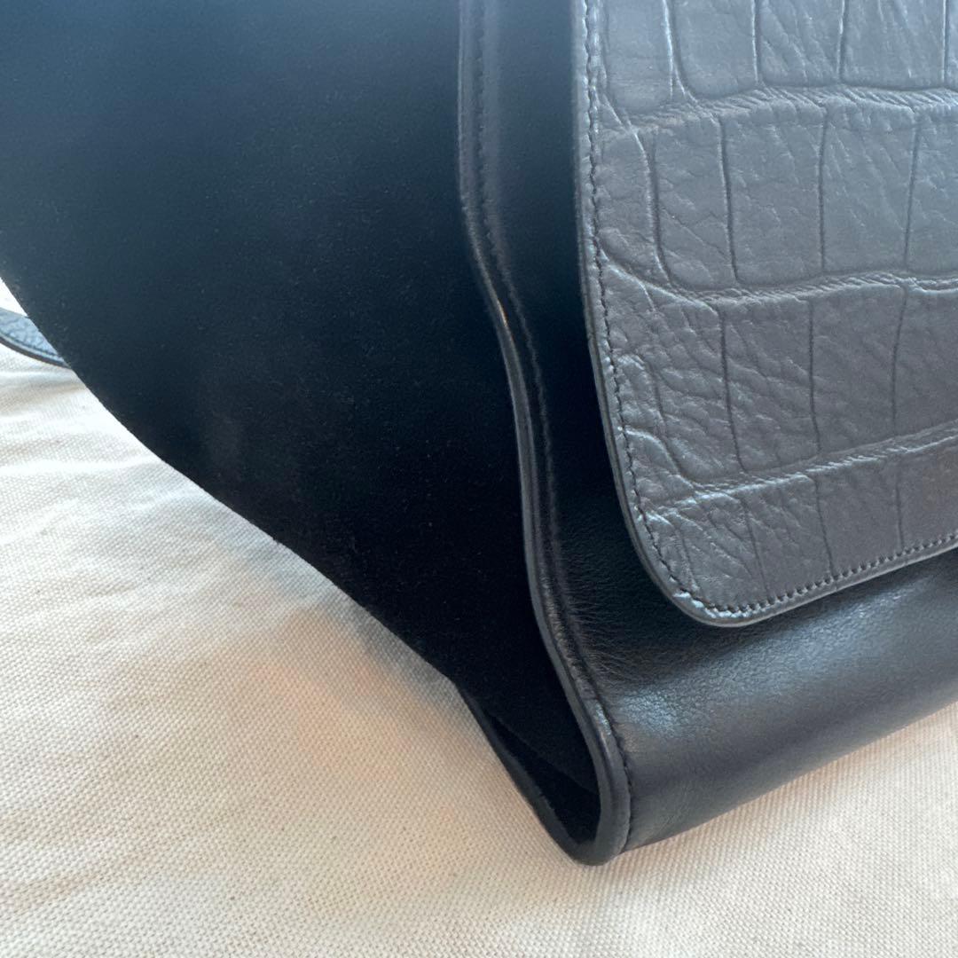 CELINE クロコダイル型押し ハンドバッグ