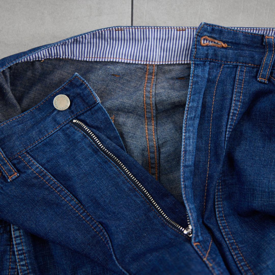 AD2010 コムデギャルソンオム ダブルニー デニム ペインターパンツ M