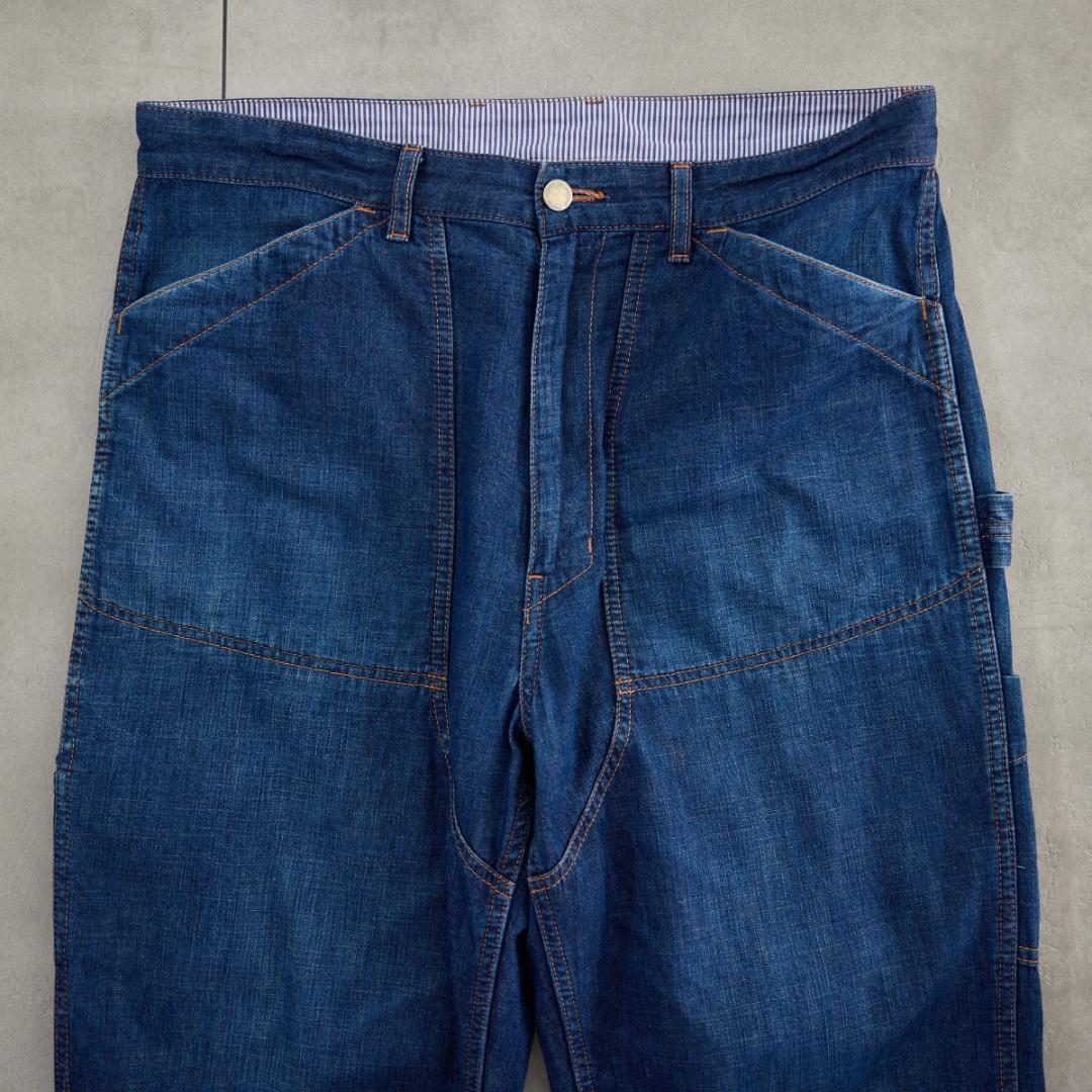 AD2010 コムデギャルソンオム ダブルニー デニム ペインターパンツ M