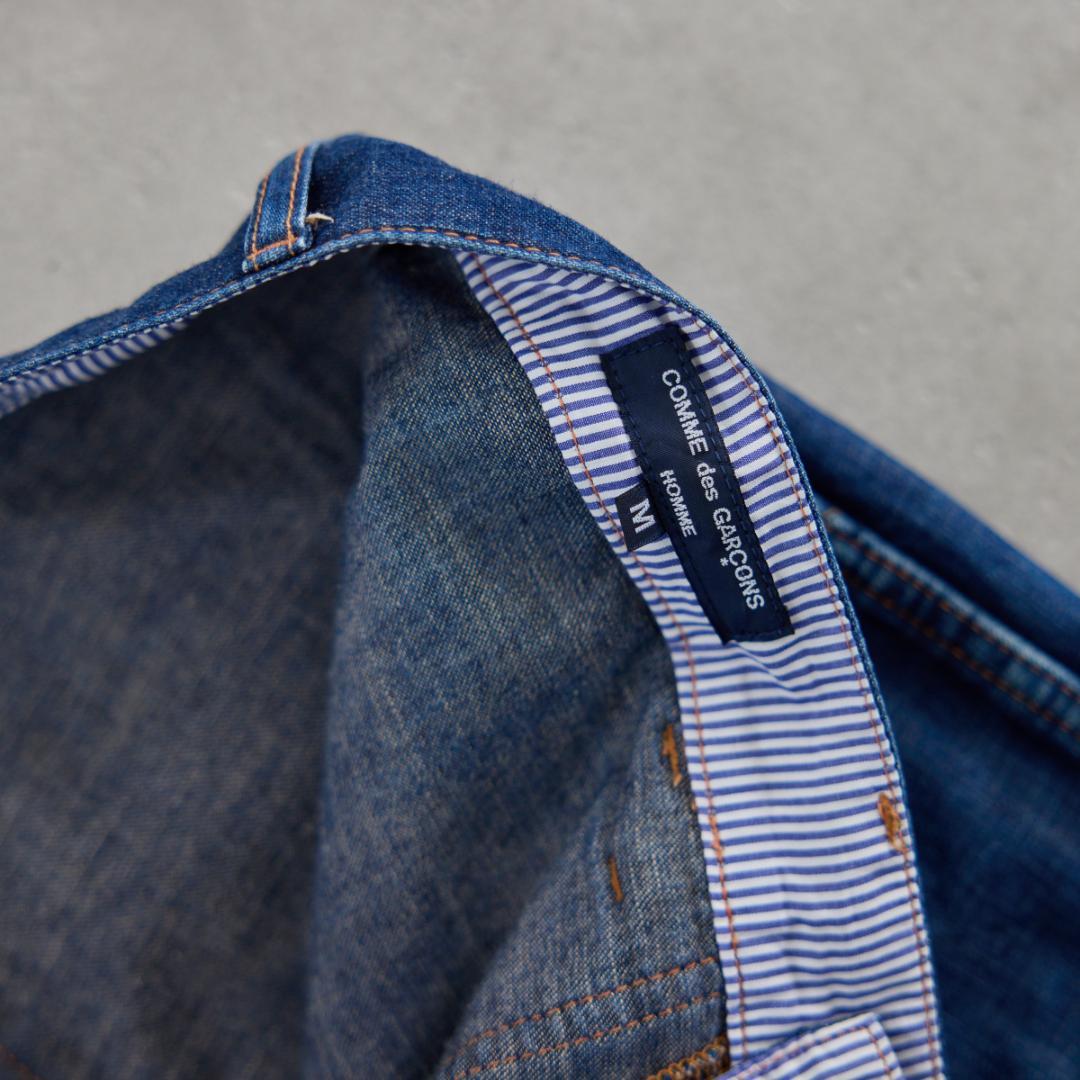 AD2010 コムデギャルソンオム ダブルニー デニム ペインターパンツ M