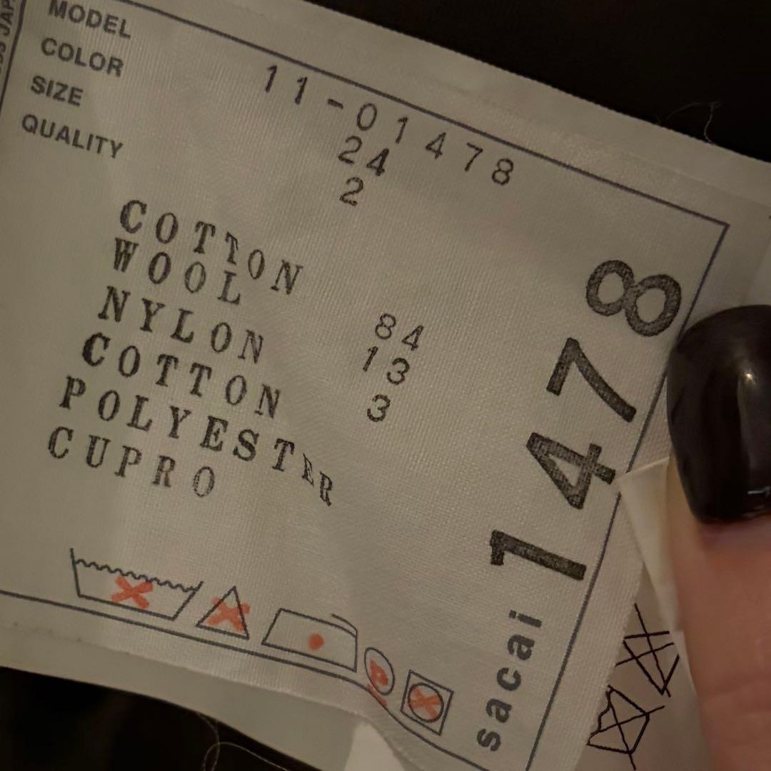 テーラード ダブルジャケット サカイ Sacai