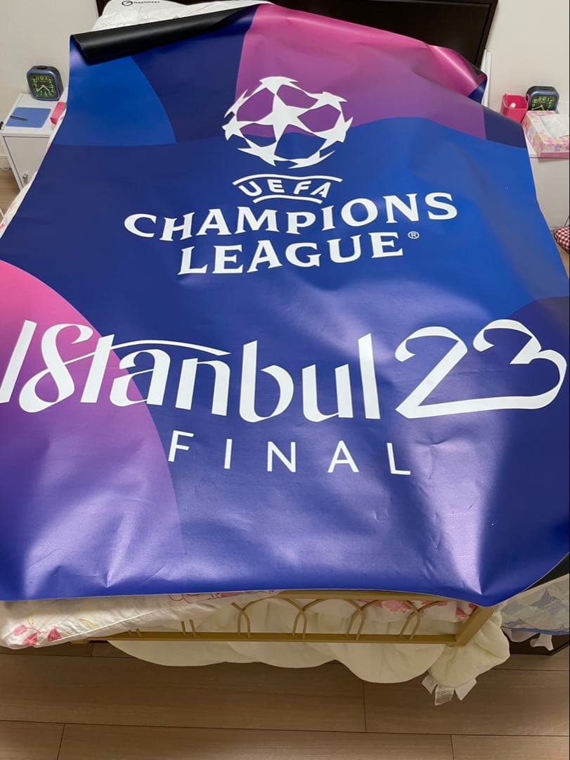 ＣＬ　２２ー２３　決勝 イスタンブール　非売品 巨大　タペストリー