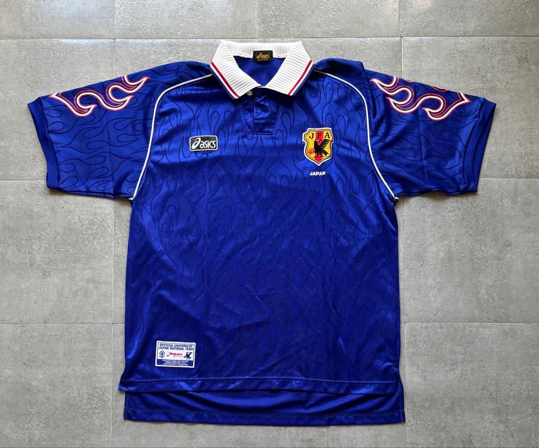 正規品　1998年　日本代表　アシックス　炎モデル　ユニフォーム　美品