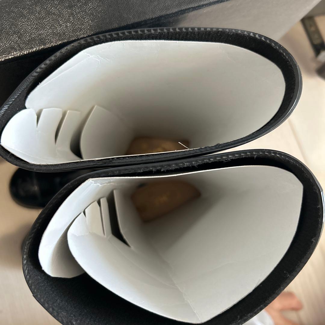 CHANEL ブラック レインブーツ