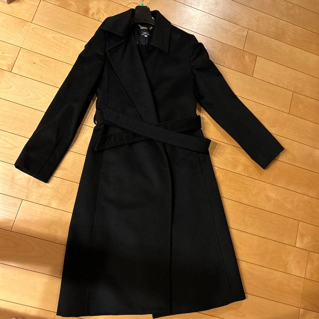 美品　カシミヤ　コート　シンプル