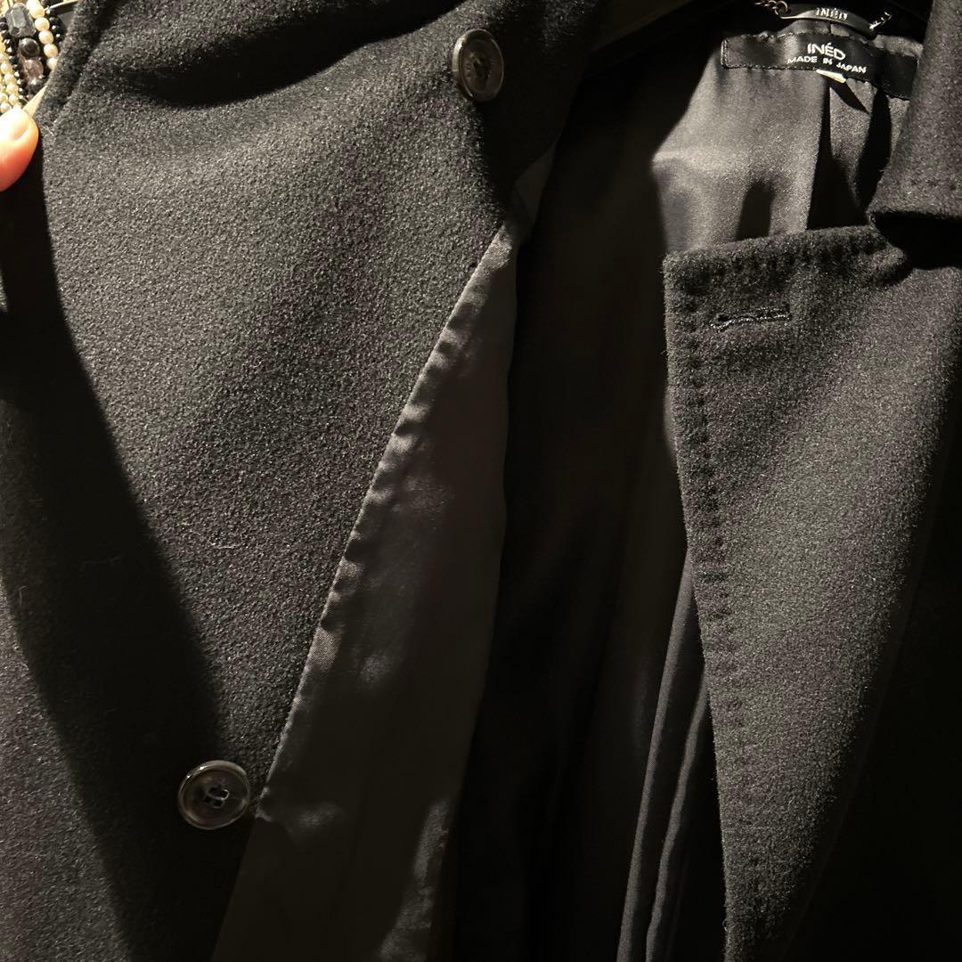 美品　カシミヤ　コート　シンプル