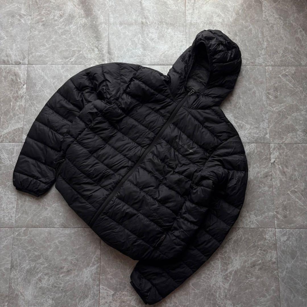 【人気カラー‼️】Eddie Bauer ダウンジャケット 軽量　ブラック L