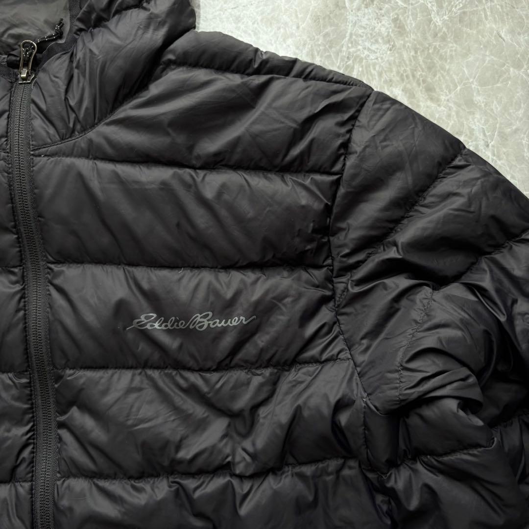 【人気カラー‼️】Eddie Bauer ダウンジャケット 軽量　ブラック L