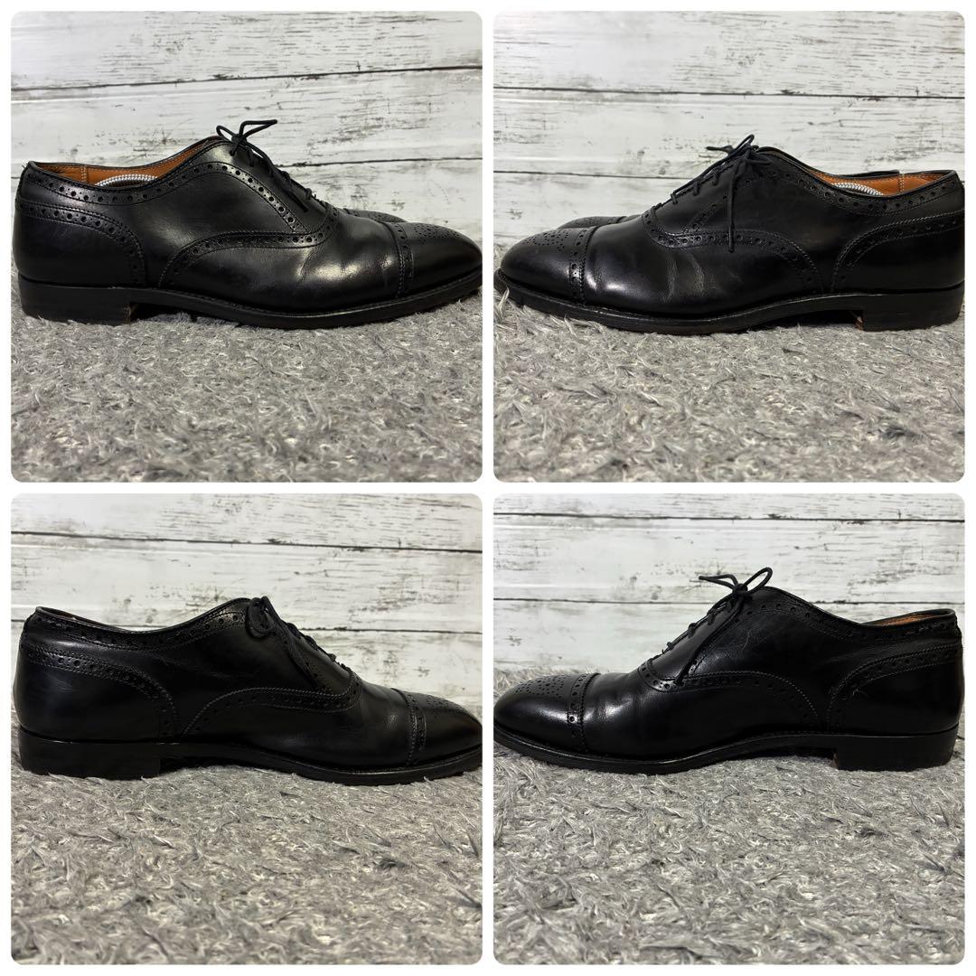 【良品】Alden 909 ウィングチップ 黒 10D メダリオン 28cm相当