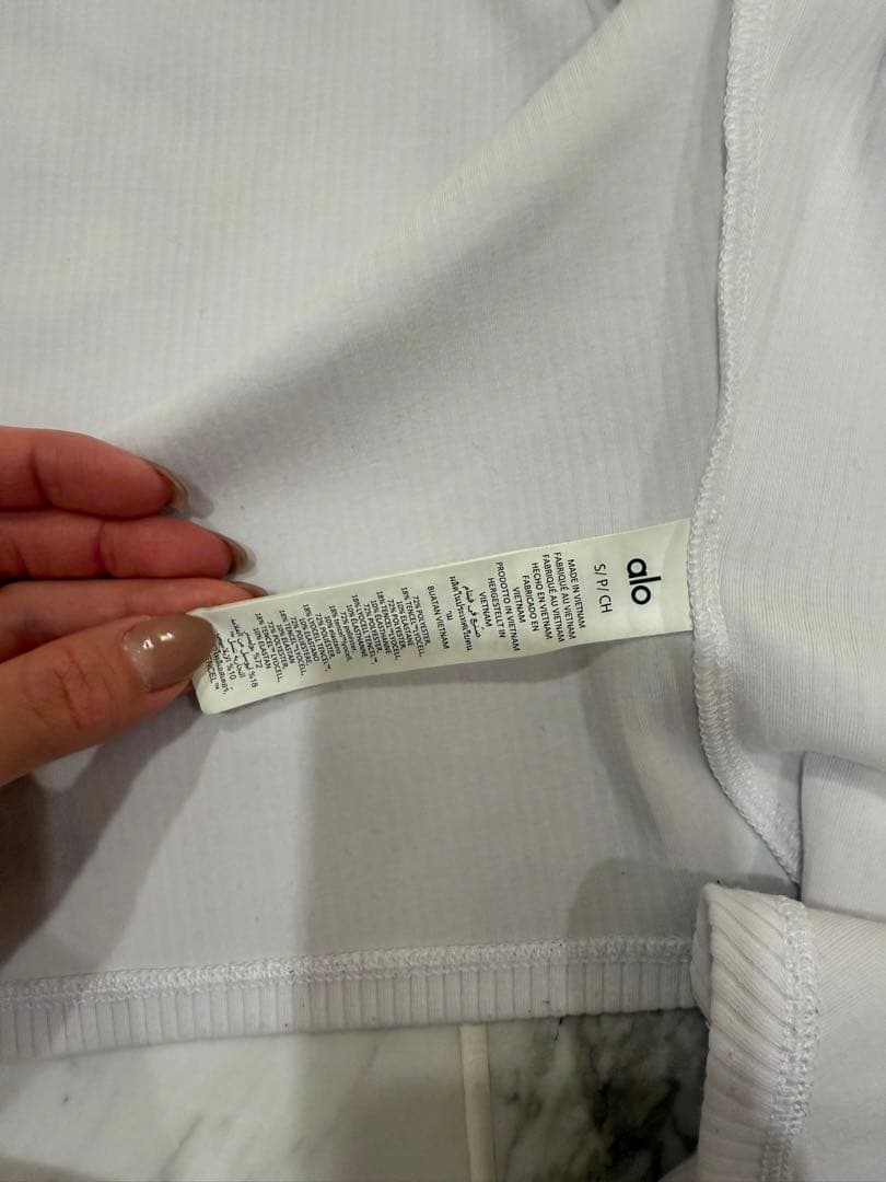 aloyoga リブ スターダスト ロングスリーブ Sサイズ