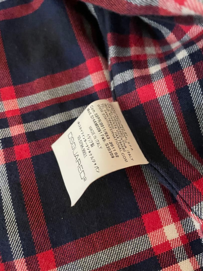 DSQUARED 2デニムジャケット コーデュロイ襟、裏地付き　サイズ50