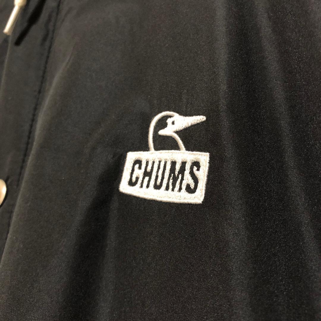 CHUMS チャムス スタジアムフーディー Lサイズ 黒×白