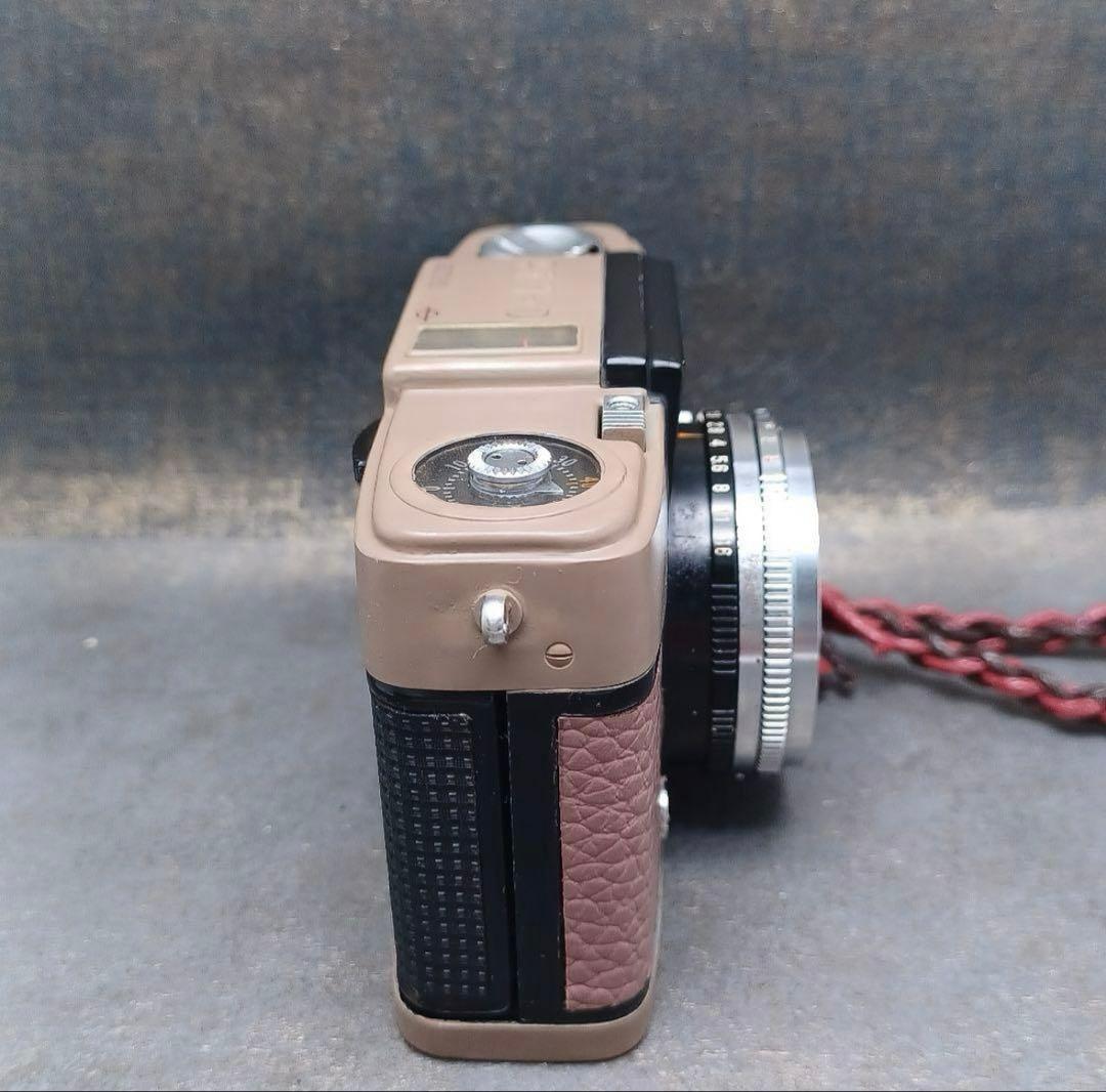 ⁂【美品】オリンパスペンD本革リメイクー点物 レトロフィルムカメラ