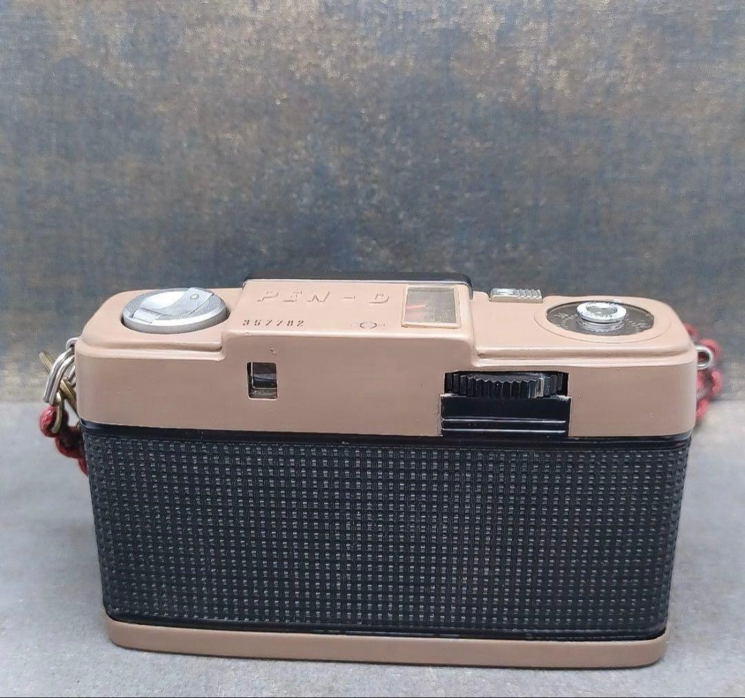 ⁂【美品】オリンパスペンD本革リメイクー点物 レトロフィルムカメラ