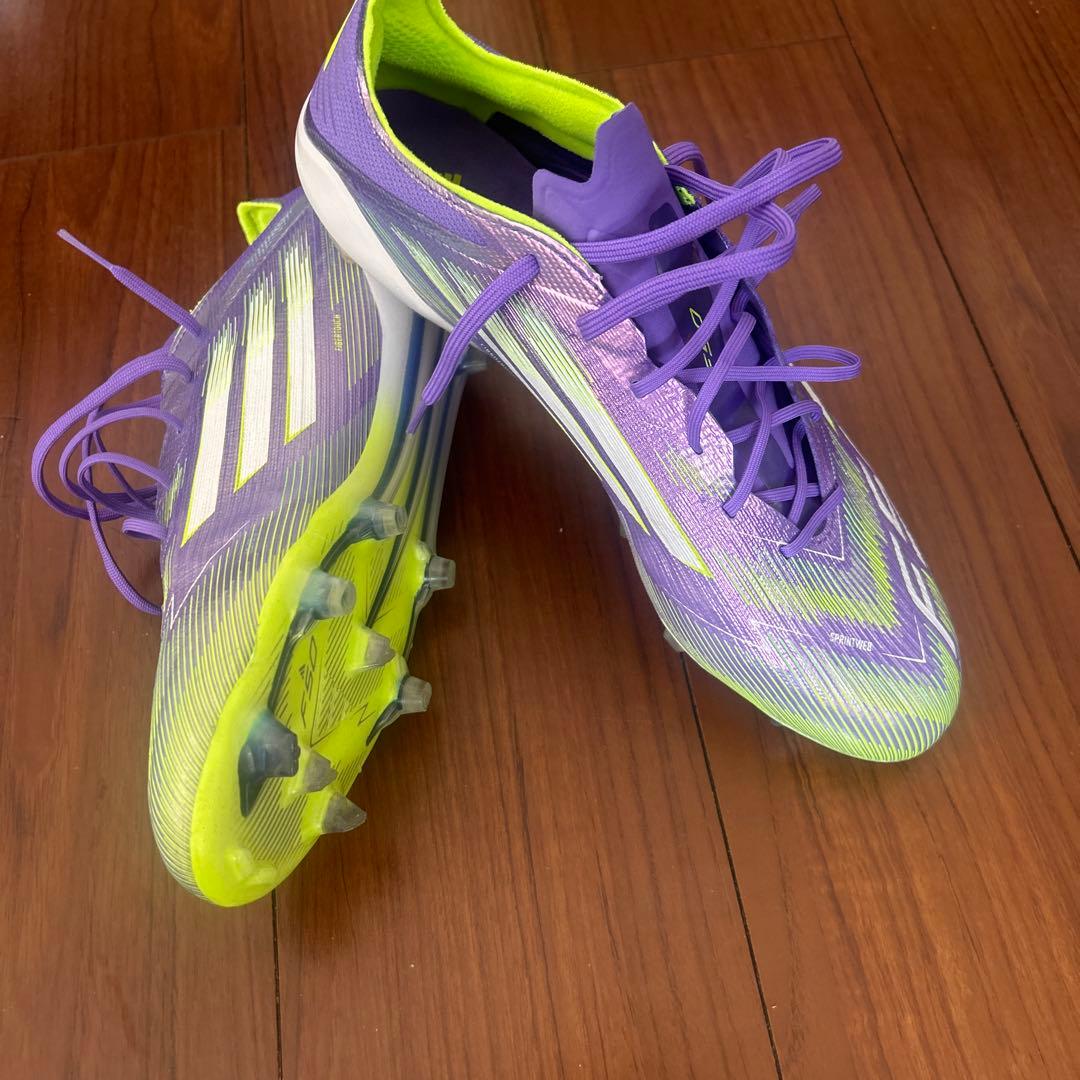 adidas F50 サッカーシューズ スパイク 紫/黄緑