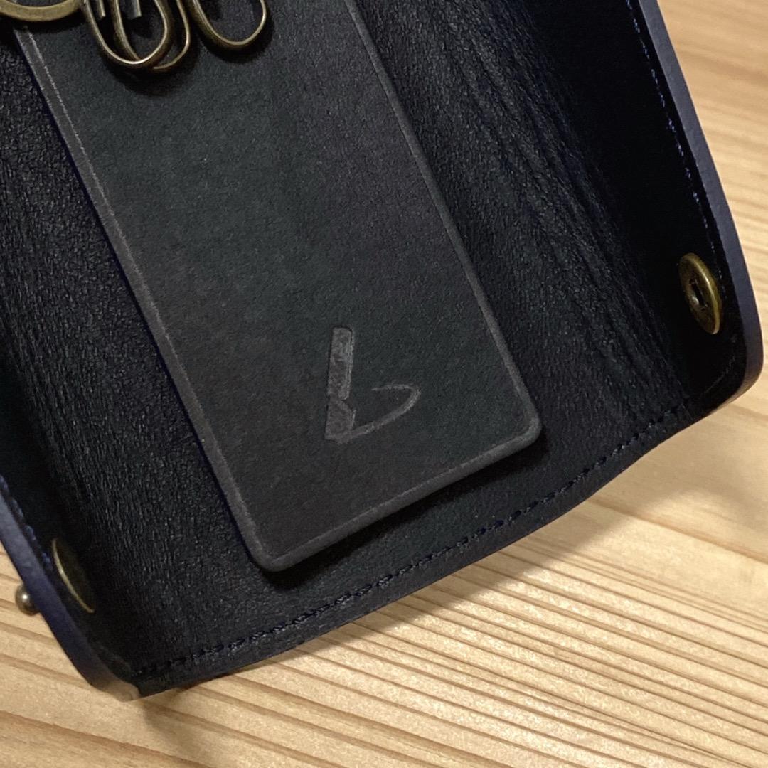 美品　土屋鞄　ビークル グリッピングキーケース　レザー　ダークインディゴ　日本製