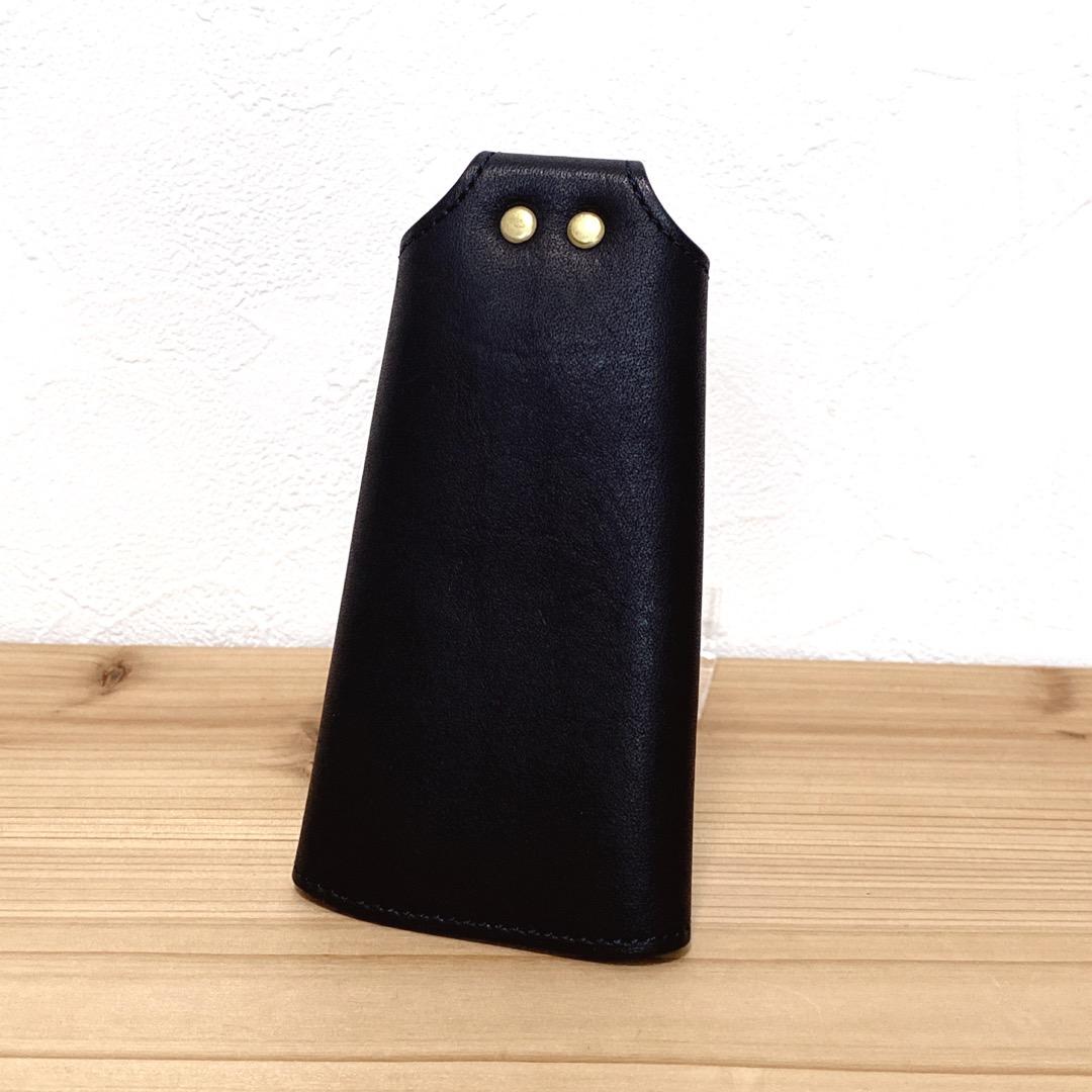 美品　土屋鞄　ビークル グリッピングキーケース　レザー　ダークインディゴ　日本製