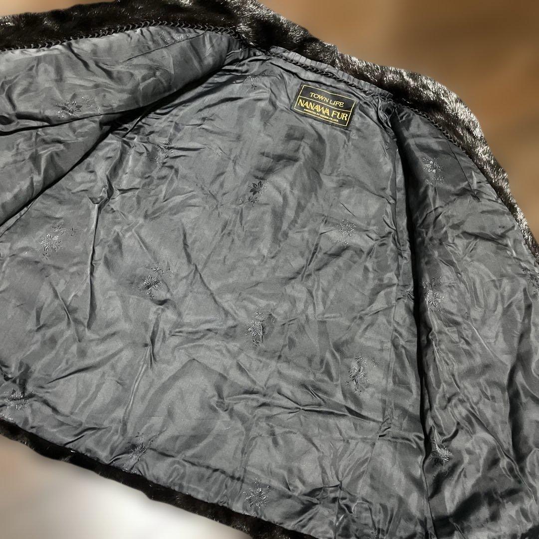 ミンク・リアルファージャケット・黒系