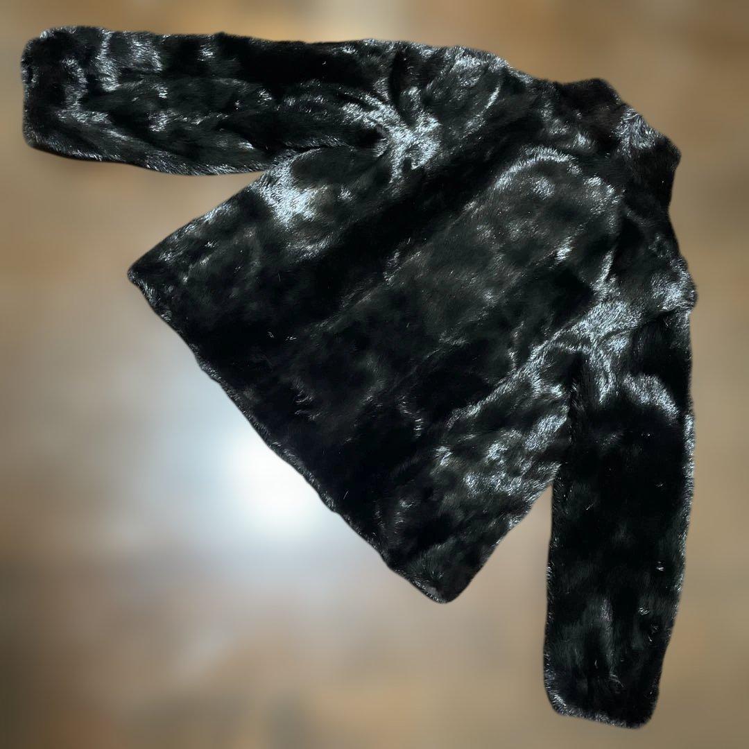 ミンク・リアルファージャケット・黒系