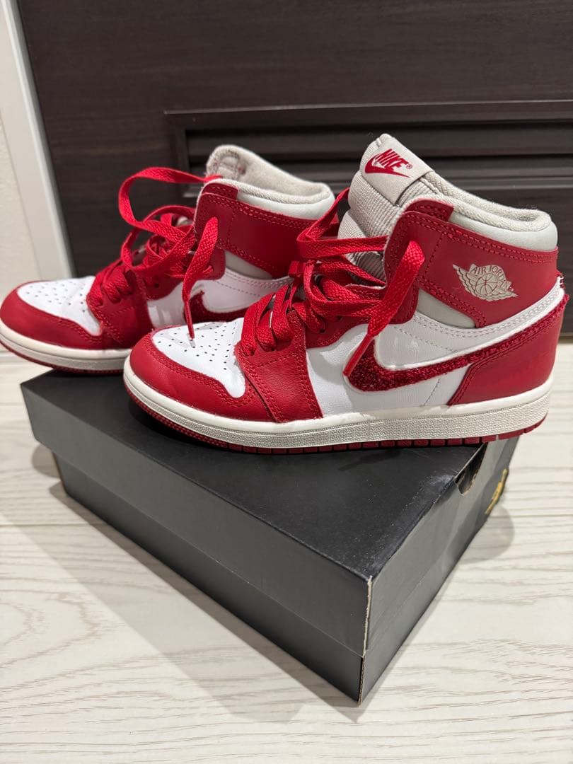 NIKE ナイキエアージョーダン1レトロハイOG レッド21センチcm 美品中古