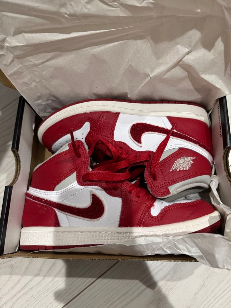 NIKE ナイキエアージョーダン1レトロハイOG レッド21センチcm 美品中古