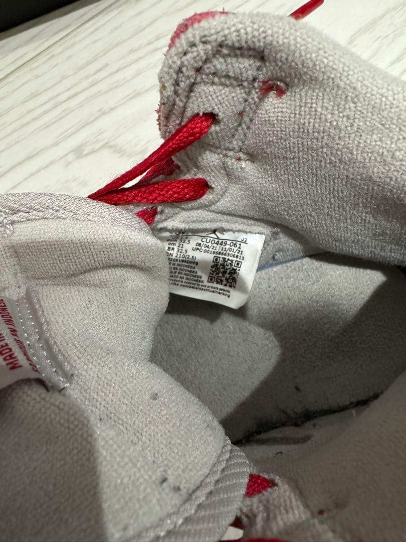 NIKE ナイキエアージョーダン1レトロハイOG レッド21センチcm 美品中古