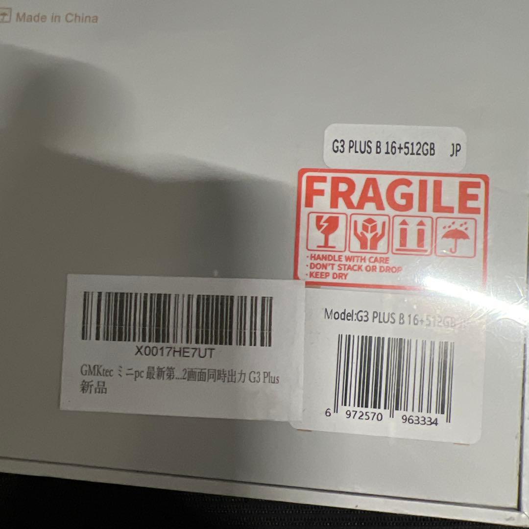 GMKtec G3S ミニPC 16GB/512GB
