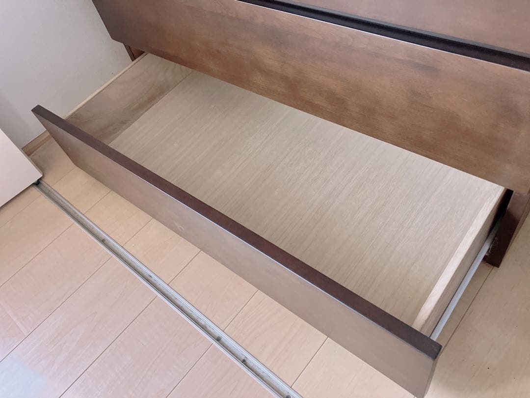 【美品 送料込】ブラウン 木製 チェスト タンス 6段