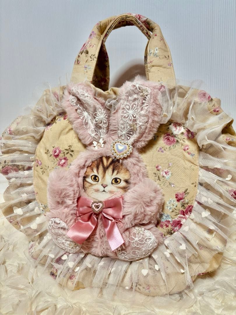 コヤンイサムチョン　ハート型フリルふりふり丸型コロリンバッグ