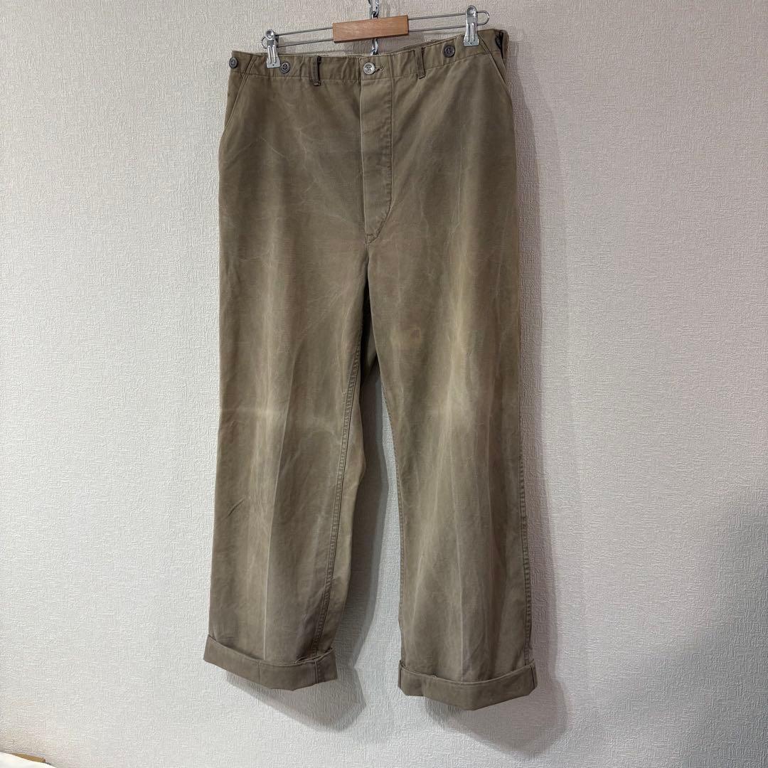 ⚫︎40s スウェーデン軍 M39 ワークパンツ シンチバック ビンテージパンツ
