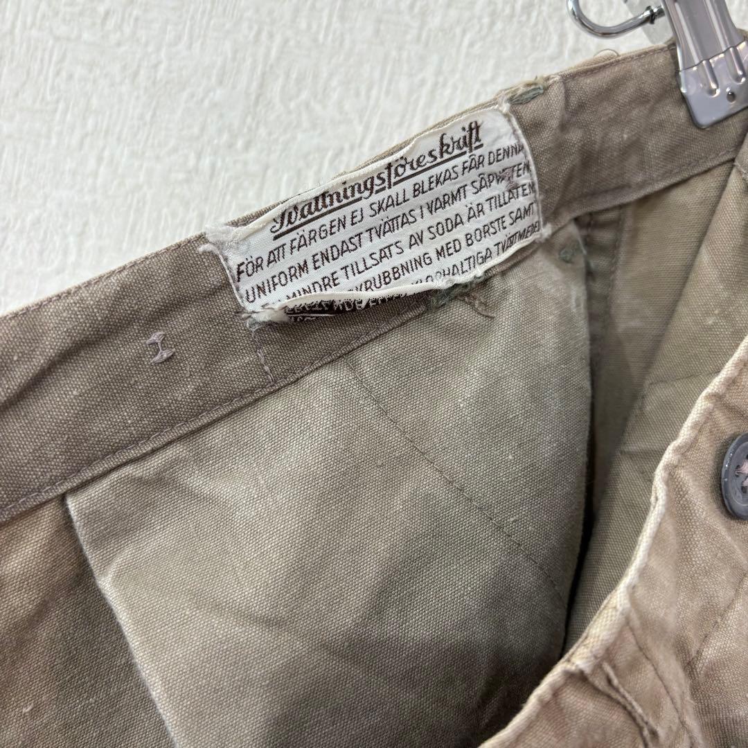 ⚫︎40s スウェーデン軍 M39 ワークパンツ シンチバック ビンテージパンツ