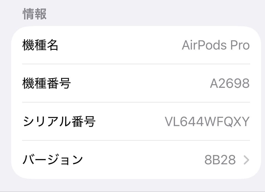 Apple AirPods pro 第2世代【Lightning】