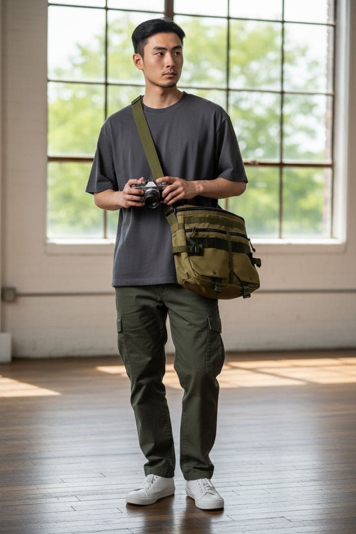 ブリーフィング ナノユニバース ショルダーバッグ　ダブルネーム