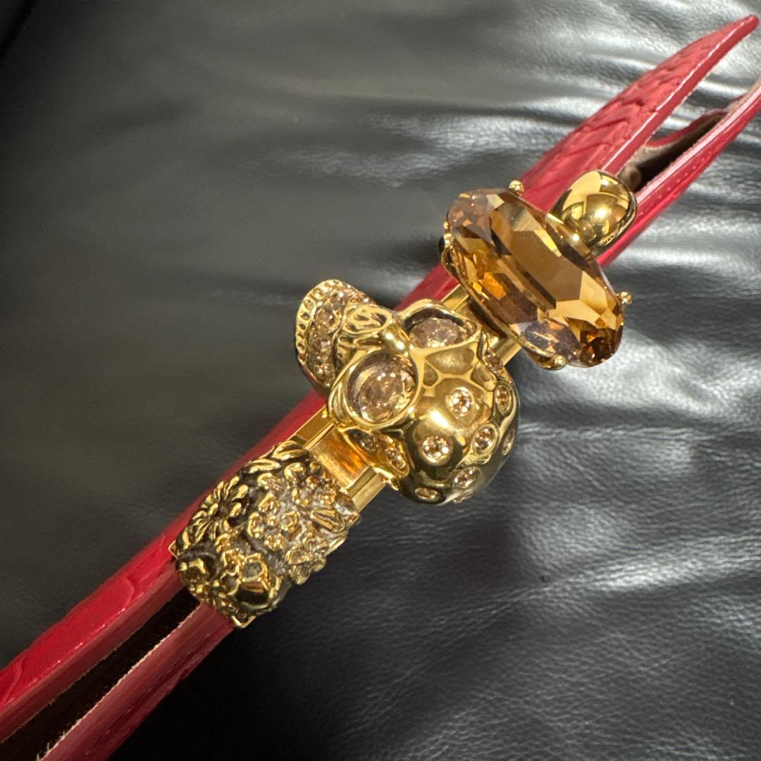 美品☆アレキサンダーマックイーン クロコ型押し クラッチバッグ