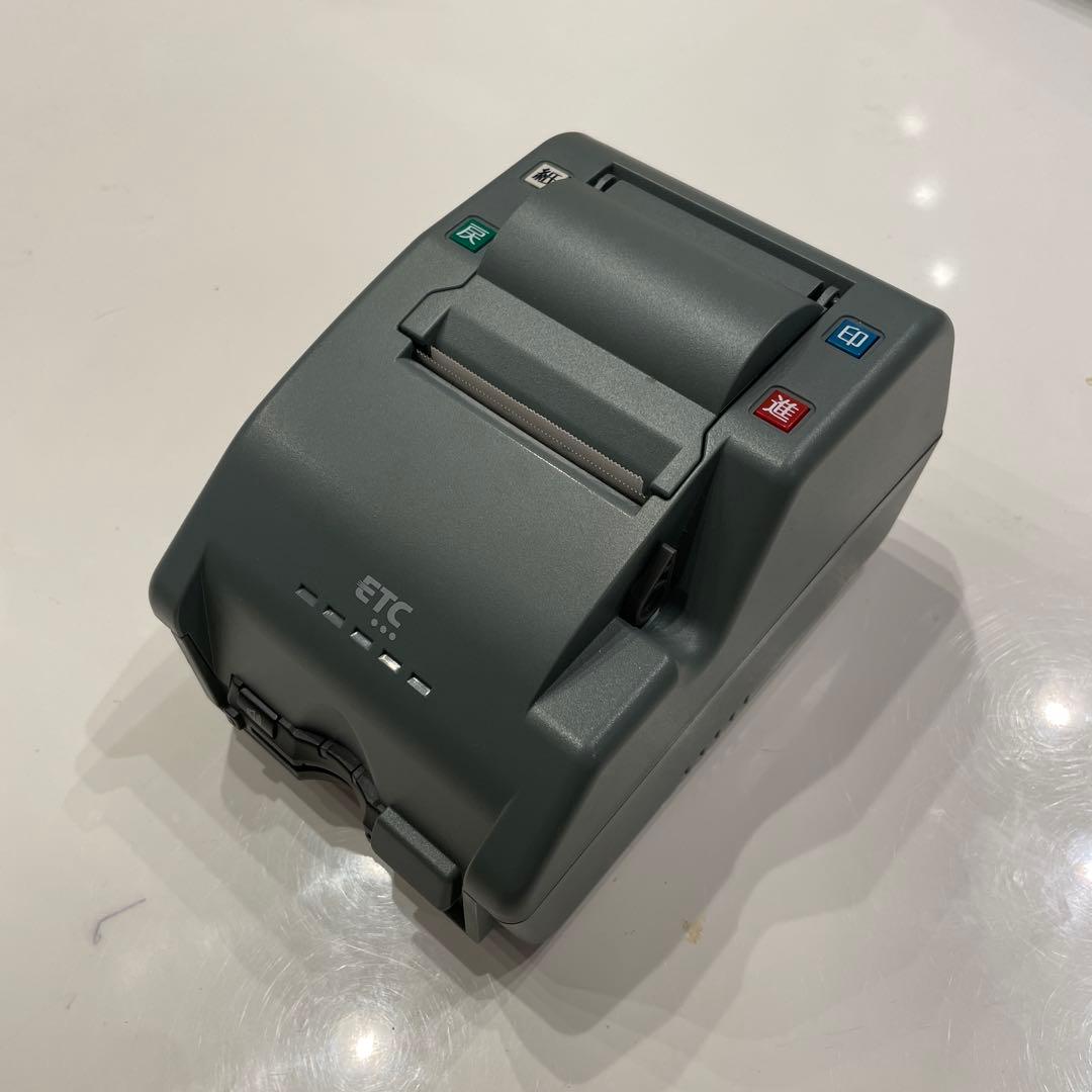 ETC プリンター本体 グレー ACアダプター付き