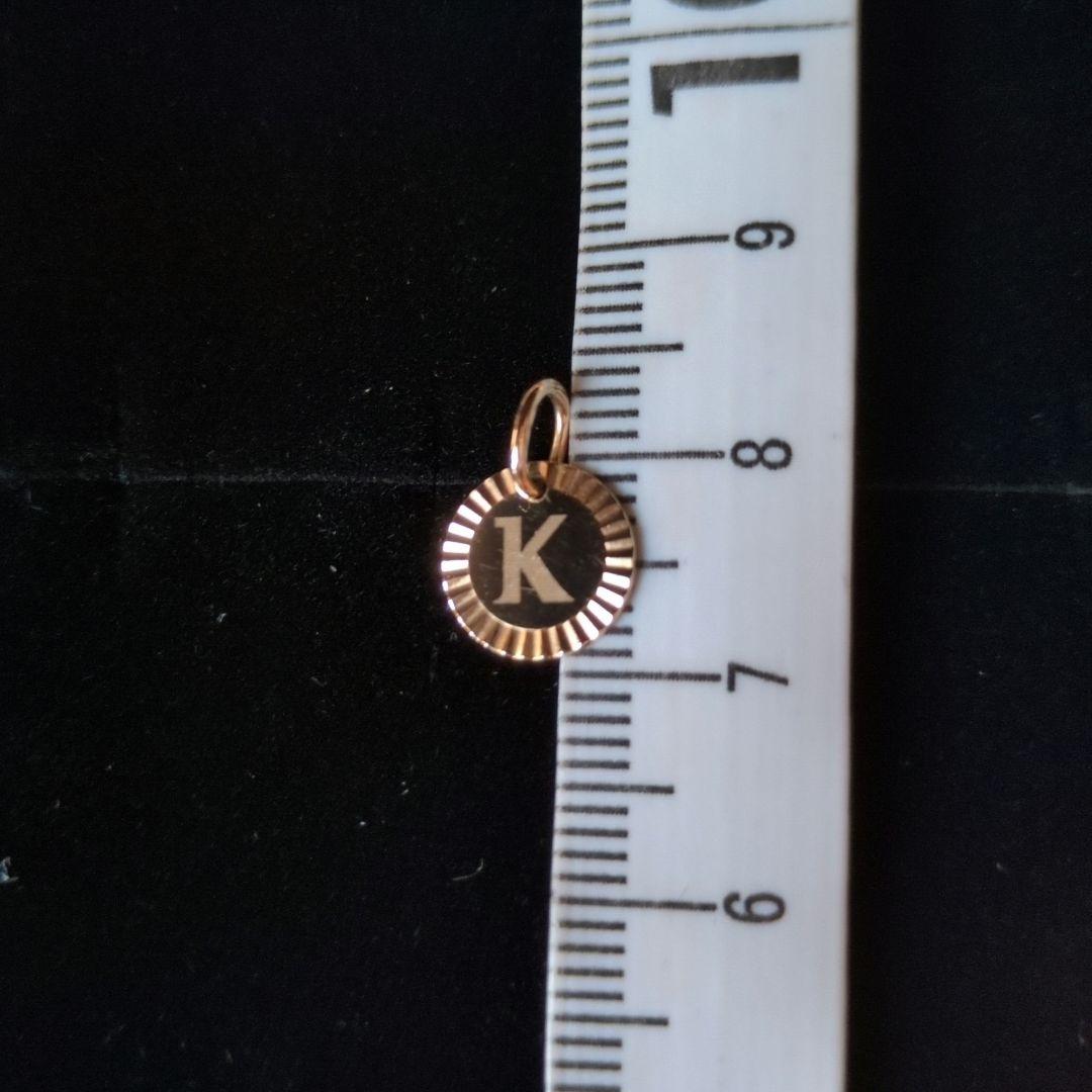 agete・アガット・ K14YG ネックレスイニシャルチャーム