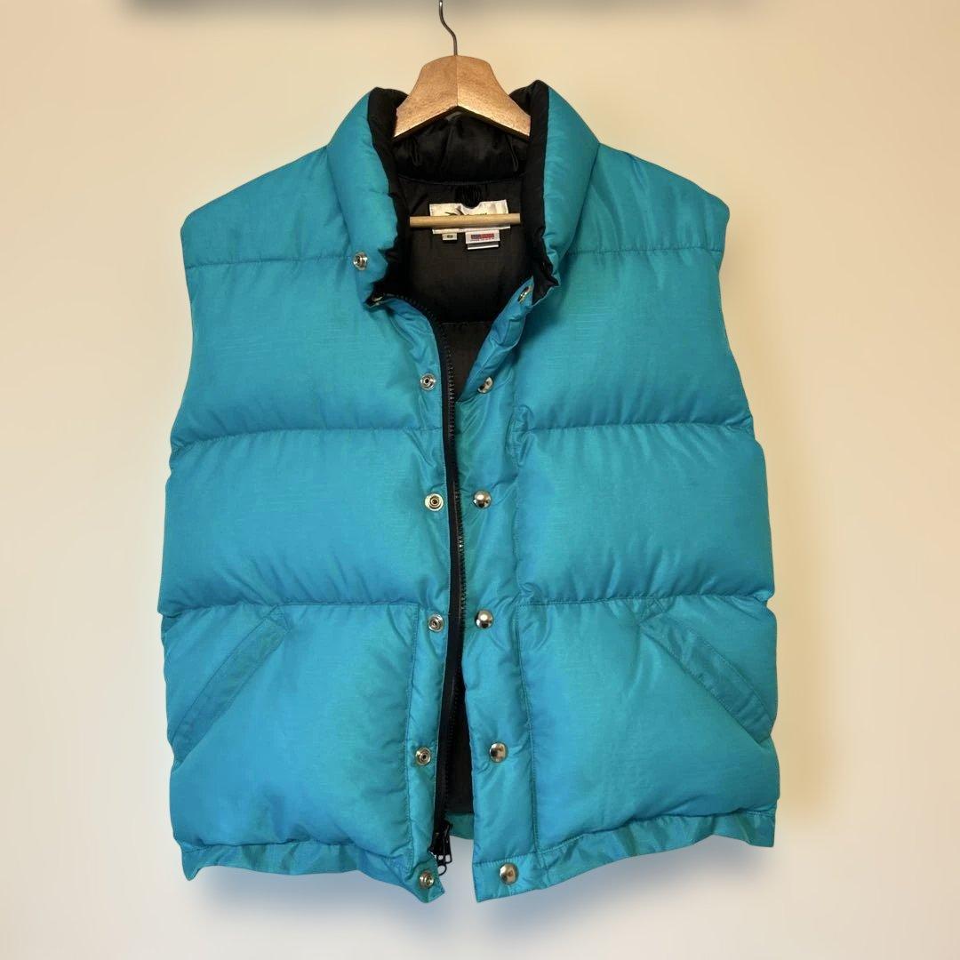 クレセントダウンワークス ターコイズ ダウンベスト USA製