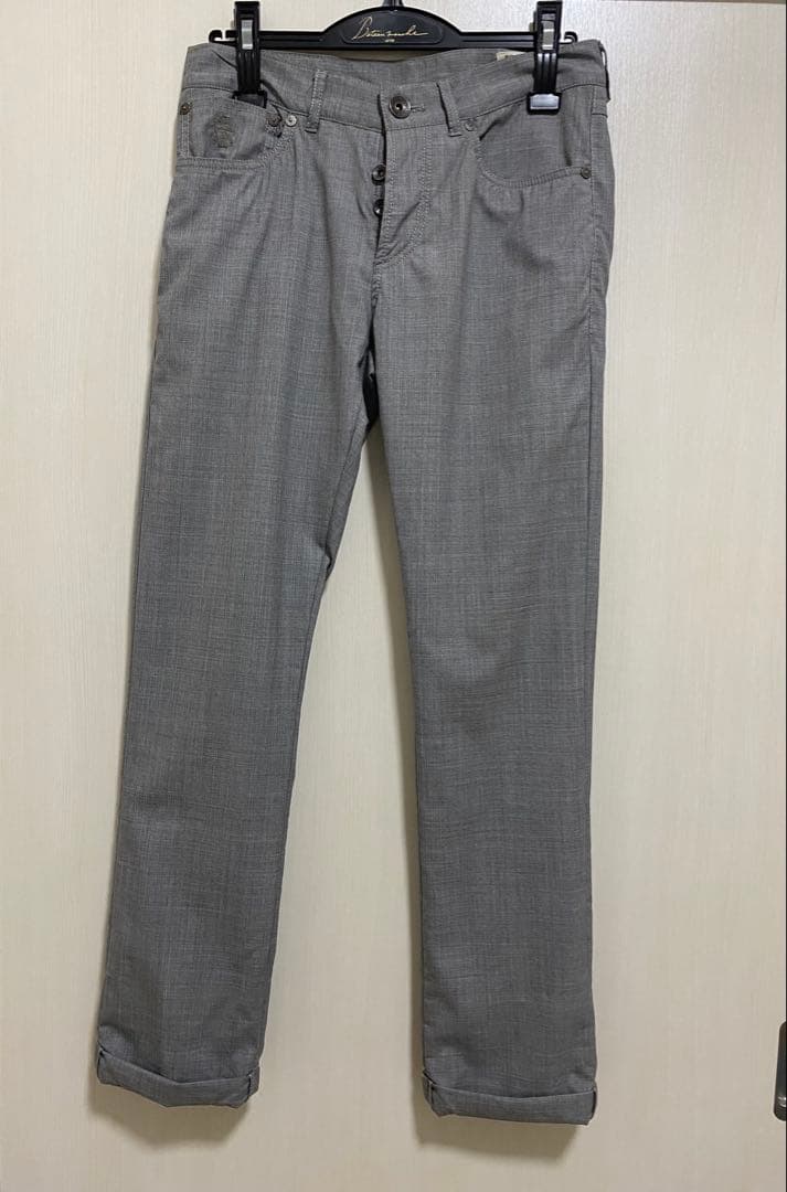 BRUNELLO CUCINELLI ライトグレー スラックス　サイズ44
