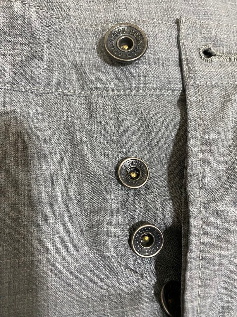 BRUNELLO CUCINELLI ライトグレー スラックス　サイズ44