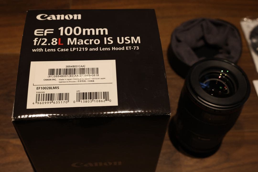 新品同様 キヤノン 単焦点マクロ EFマウント EF100mm F2.8L