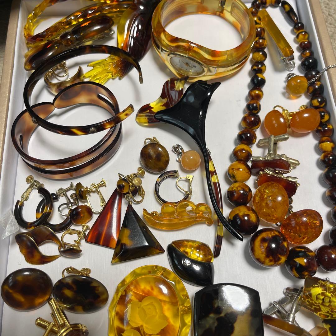 アクセサリー鼈甲　鼈甲風　まとめ売り　重约258g（16）