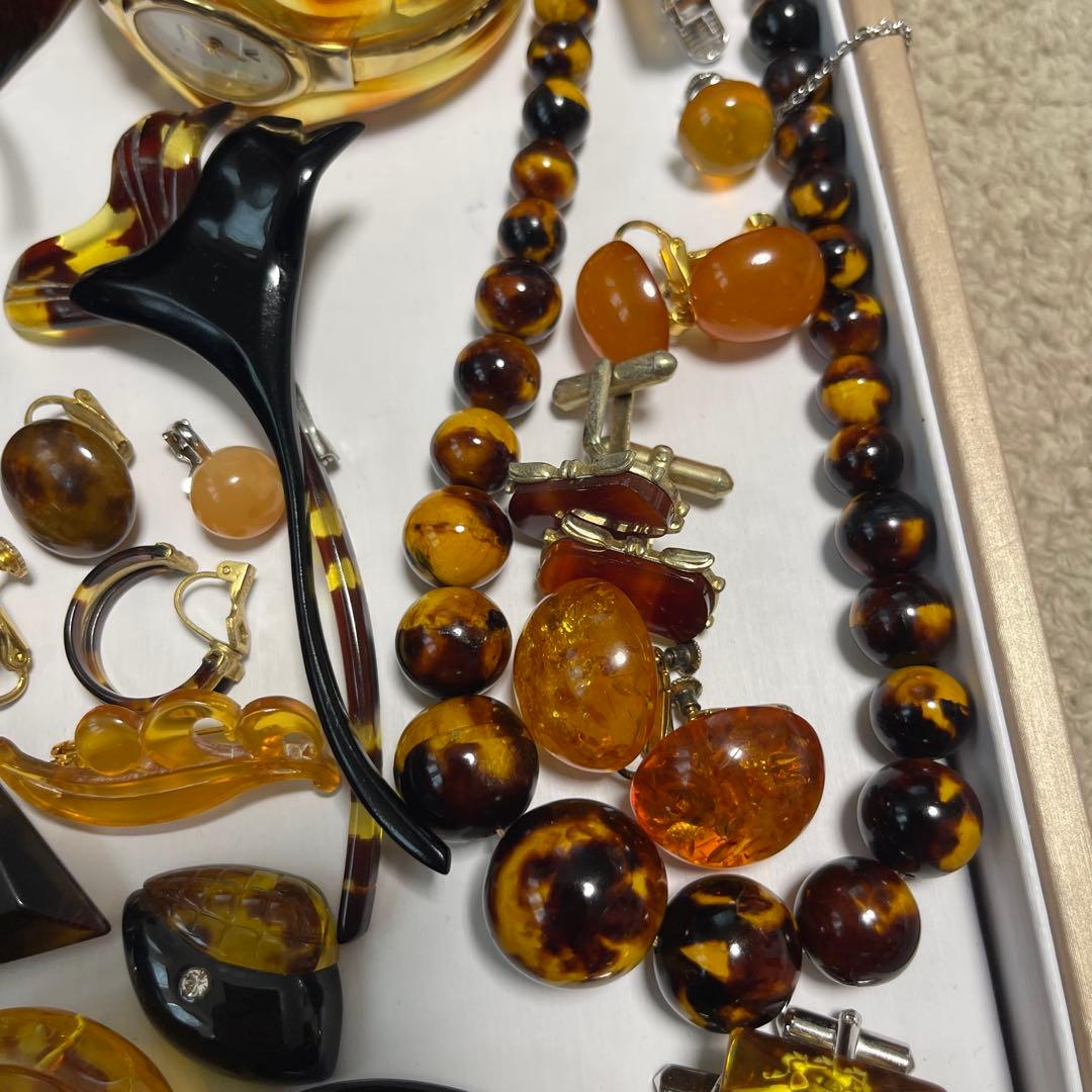 アクセサリー鼈甲　鼈甲風　まとめ売り　重约258g（16）