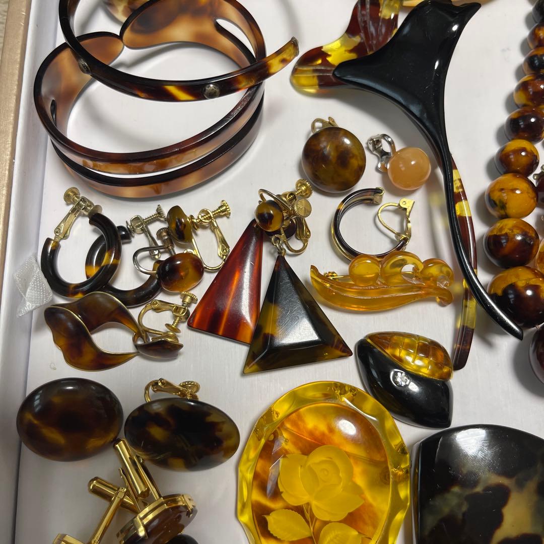 アクセサリー鼈甲　鼈甲風　まとめ売り　重约258g（16）