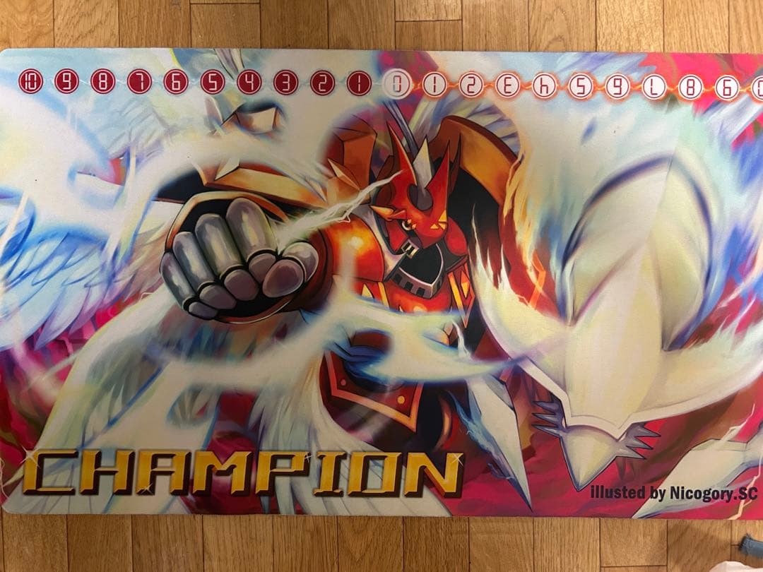 デジモンカード　ぐぅデジ杯　優勝プレイマット